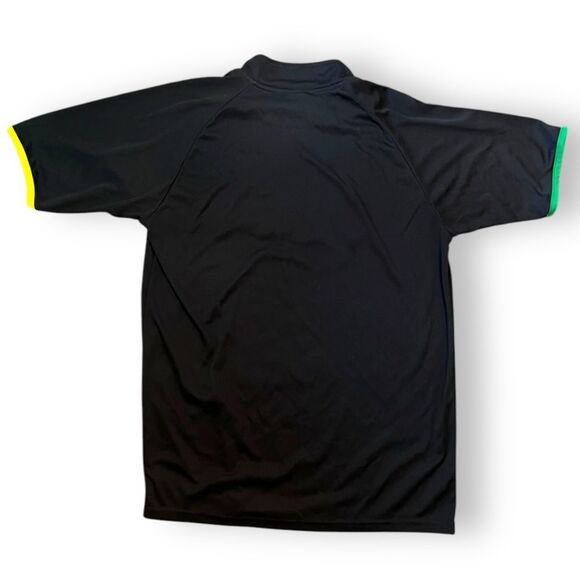 Torres Sport Mens Jamaica International Soccer Jersey Short Sleeve Black - Picture 2 of 11